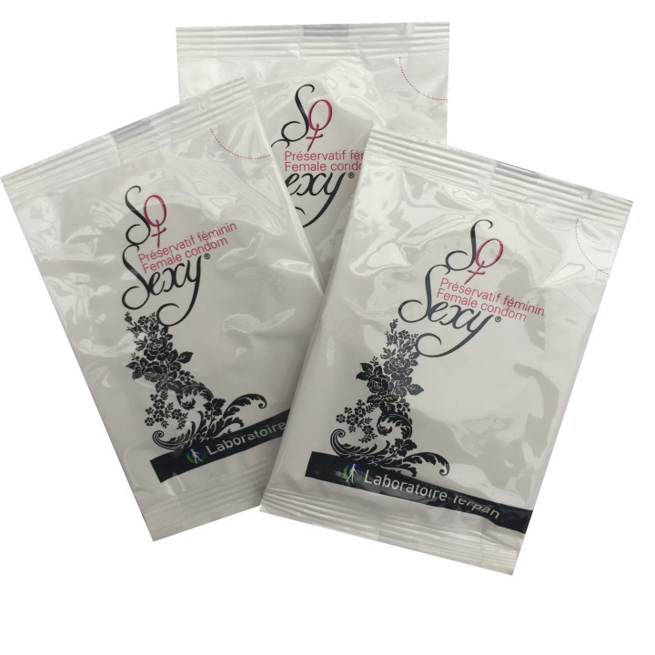 Lot de 3 préservatifs féminins