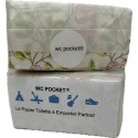 WC Pocket® lot de 2 paquets ,pâte de bambou et pâte de bois, fleuris